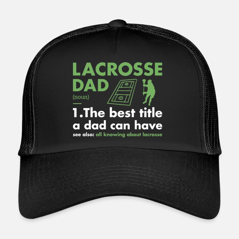 Sport Dad Definition Lacrosse Trucker Cap
