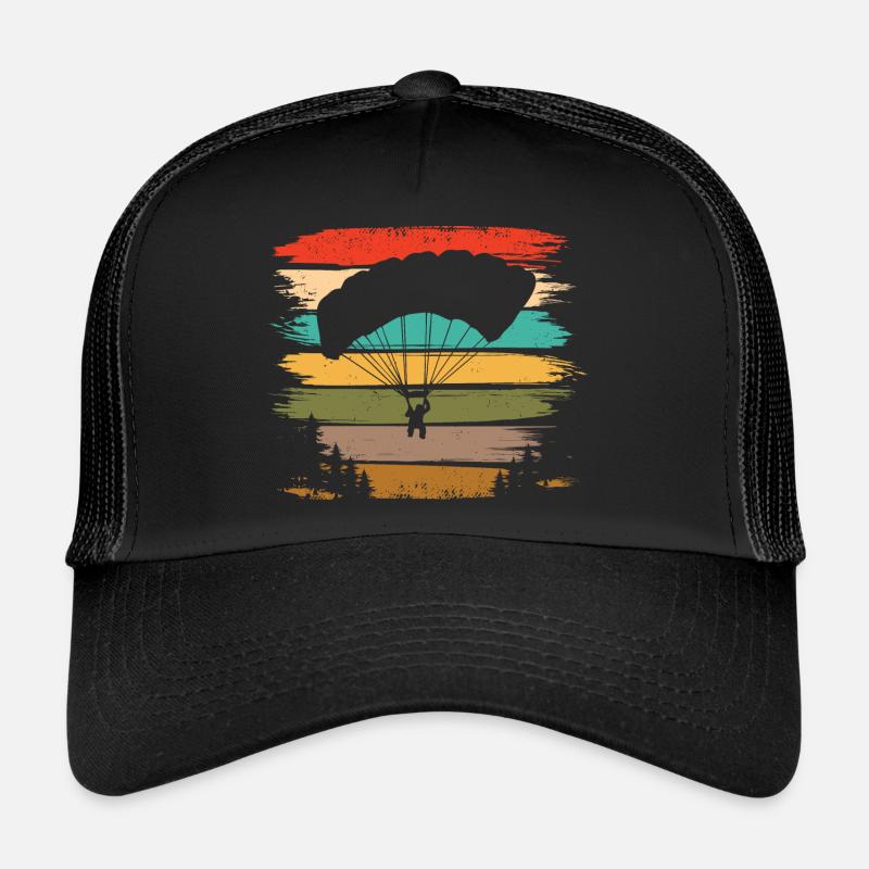Vintage Skydiver: Retro Fallschirm-Design Trucker Cap