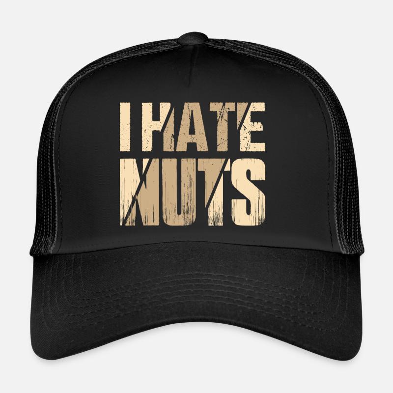I Hate Nuts Awareness Nut Allergic Trucker Cap