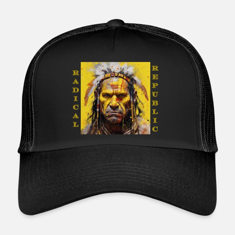 Radical Republic / Fierce Native Yellow Casquette trucker 