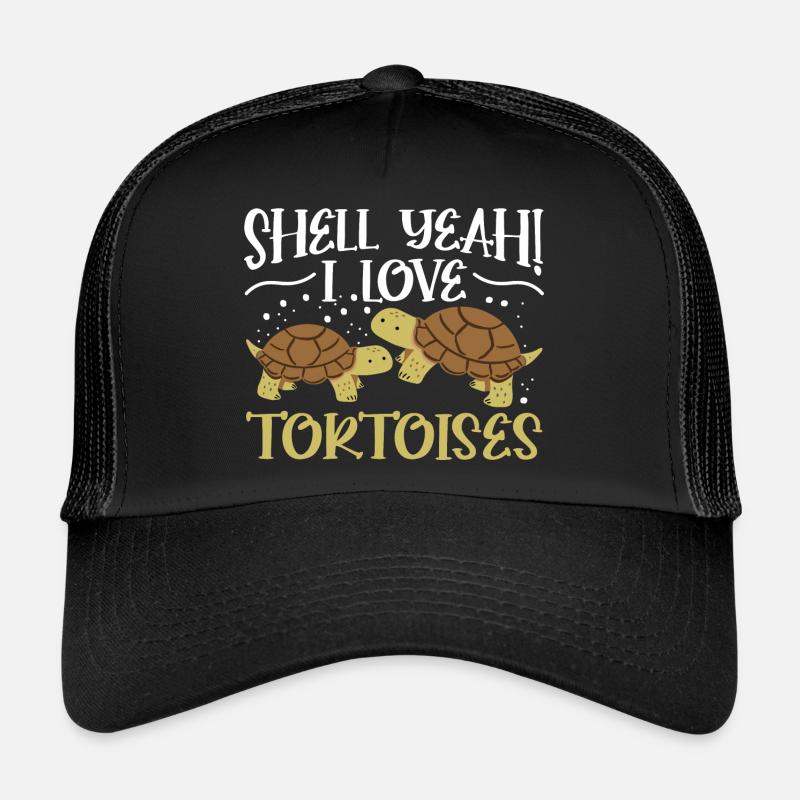 Turtle Reptile Funny Shell Yeah I Love Tortoises Trucker Cap