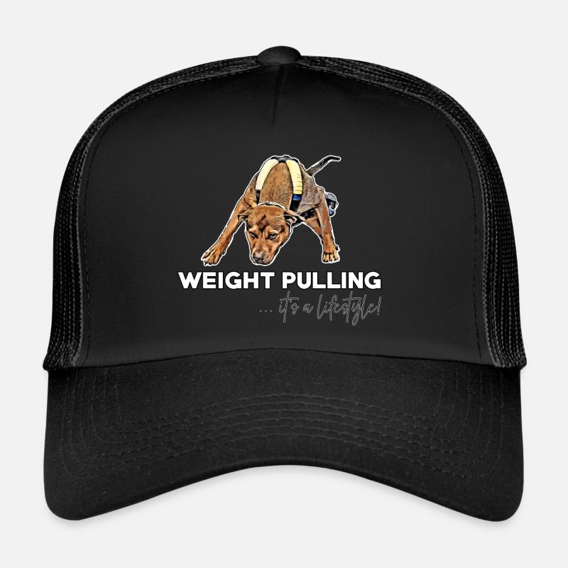 Traction de poids ... C’est un style de vie! - Casquette trucker  - noir/noir