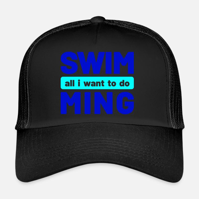 Tout ce que je veux, c’est nager Casquette trucker 