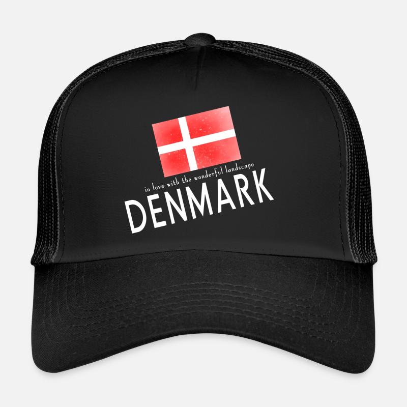 Danemark Danemark - Casquette trucker  - noir/noir