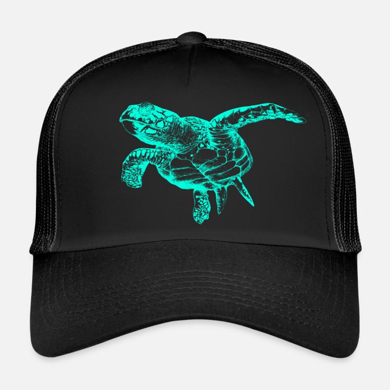 Sea Turtle (Neon) Trucker Cap