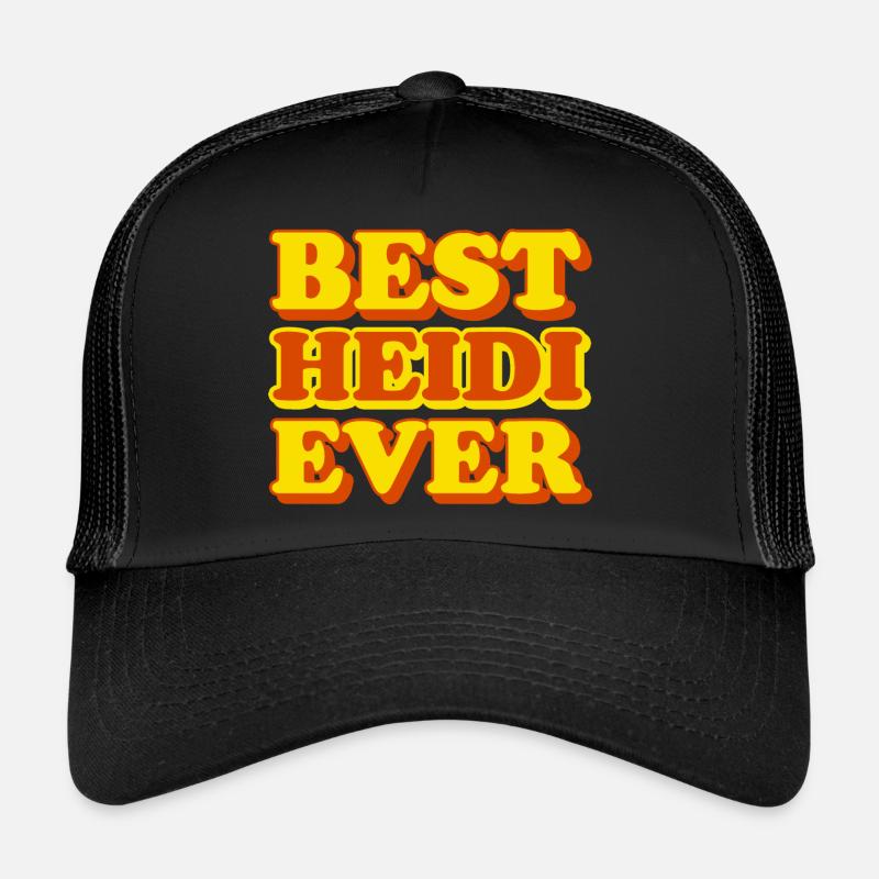 Heidi First Name Funny Gift Trucker Cap