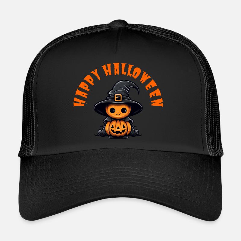 Happy halloween - Trucker Cap - Schwarz/Schwarz