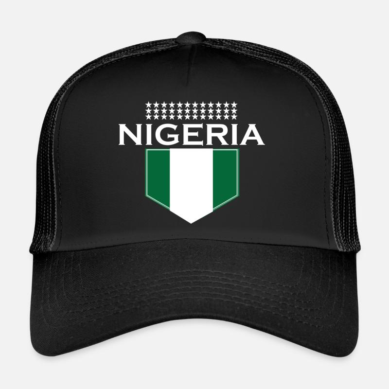 Vert blanc vert Nigeria design 1 par Eisach Casquette trucker 