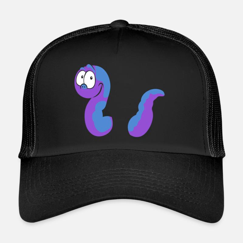 Ver dans le style dessin animé en violet Casquette trucker 