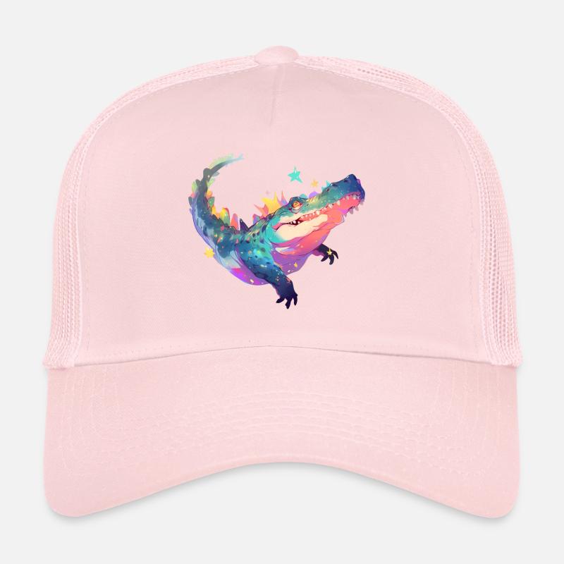 Space Crocodile Trucker Cap
