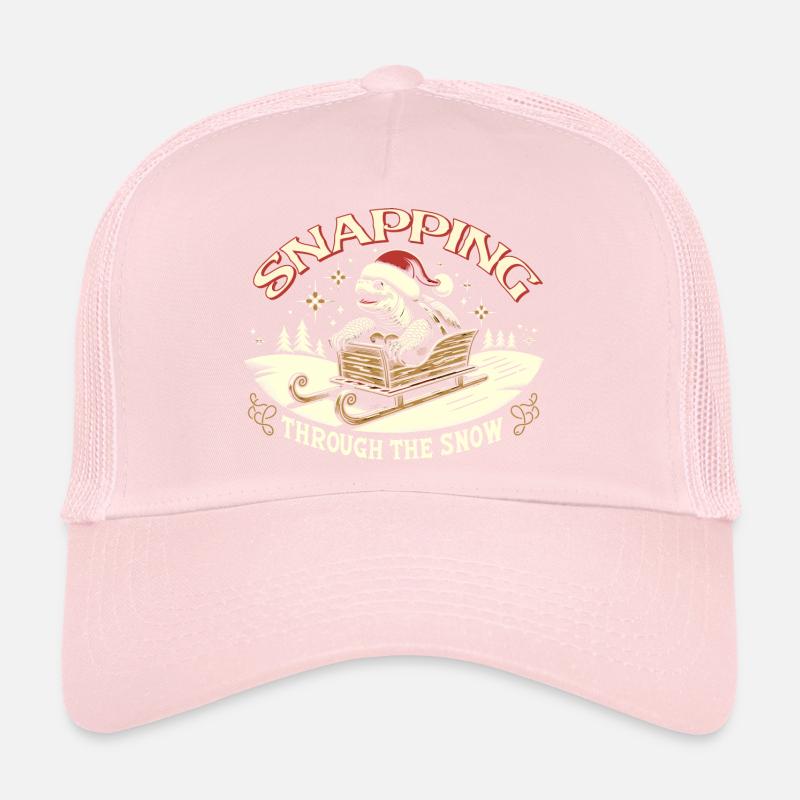 Snapping Turtle Santa Christmas Trucker Cap