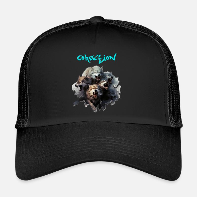 Team Cohesion - Trucker Cap - Schwarz/Schwarz