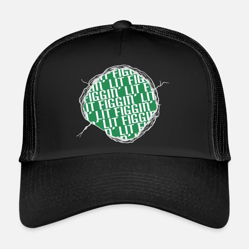 cute funny sayings gift christmas present - Trucker Cap - Schwarz/Schwarz