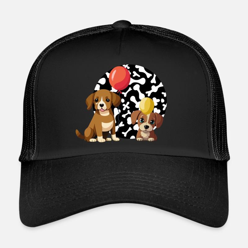 hunde - Trucker Cap - Schwarz/Schwarz