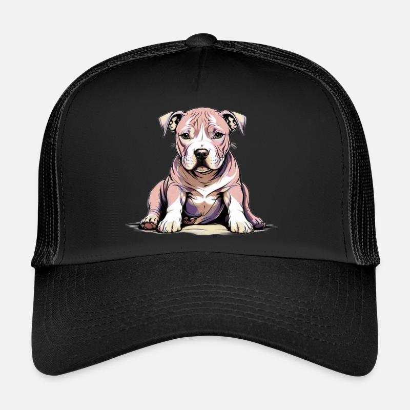 Pitbul Puppy - Trucker Cap - black/black