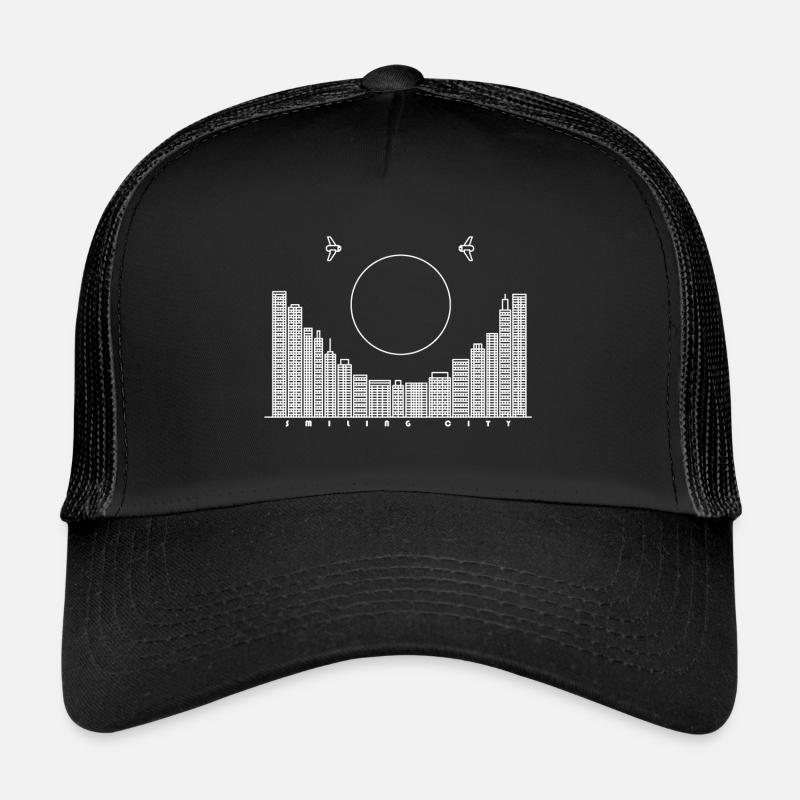SmilingCity -version blanche Casquette trucker 