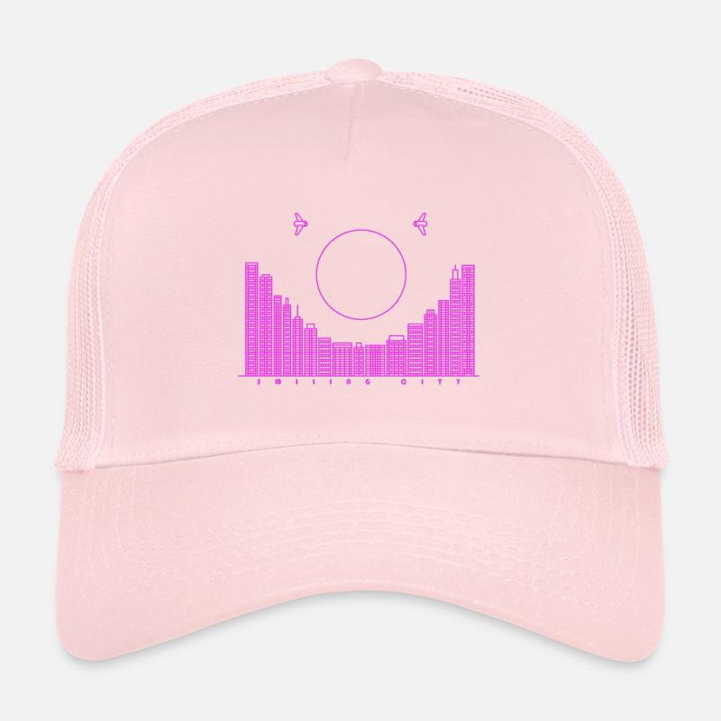 SmilingCity- version violette Casquette trucker 
