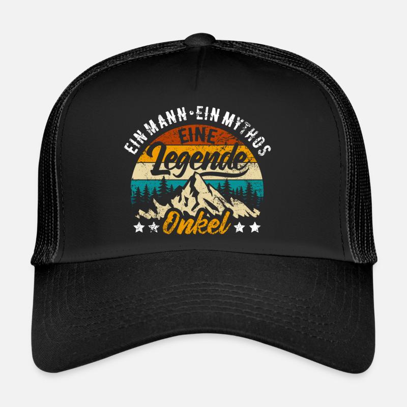 Mann, Mythos, Legende - Onkel Name eintragen Trucker Cap