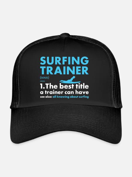 Sport Trainer Surfing - Trucker Cap - black/black - Front