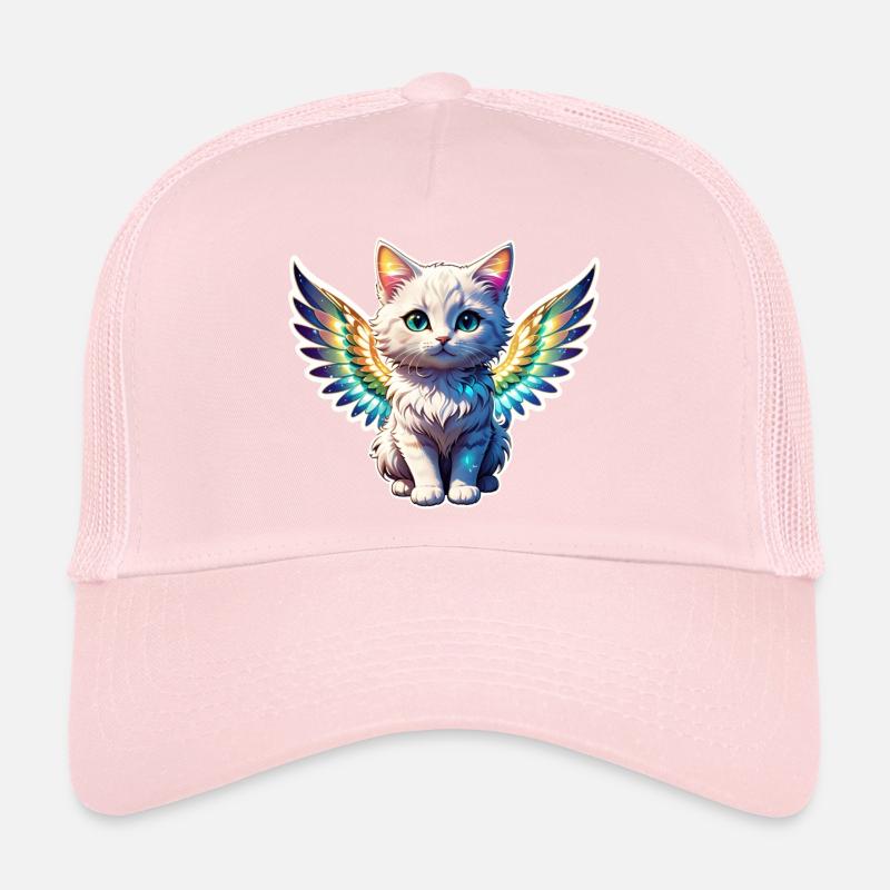 chat avec des ailes Casquette trucker 