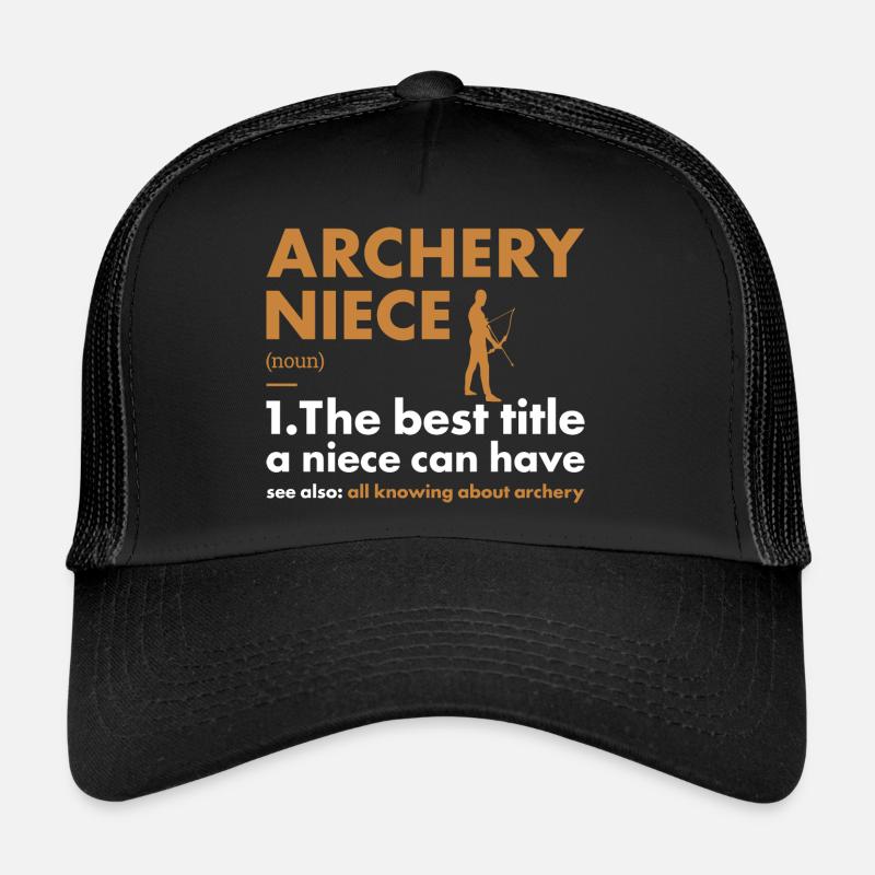 Sport Niece Archery - Trucker Cap - Schwarz/Schwarz