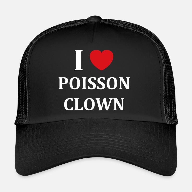 Humour petit poisson clown Casquette trucker 