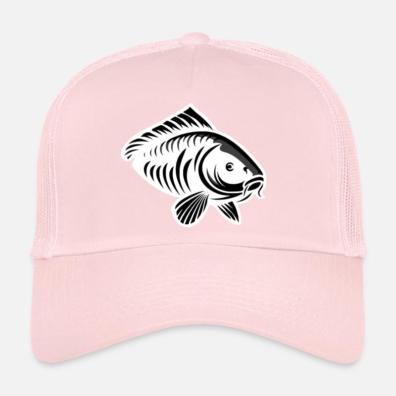 Carpe moderne blanche Casquette trucker 