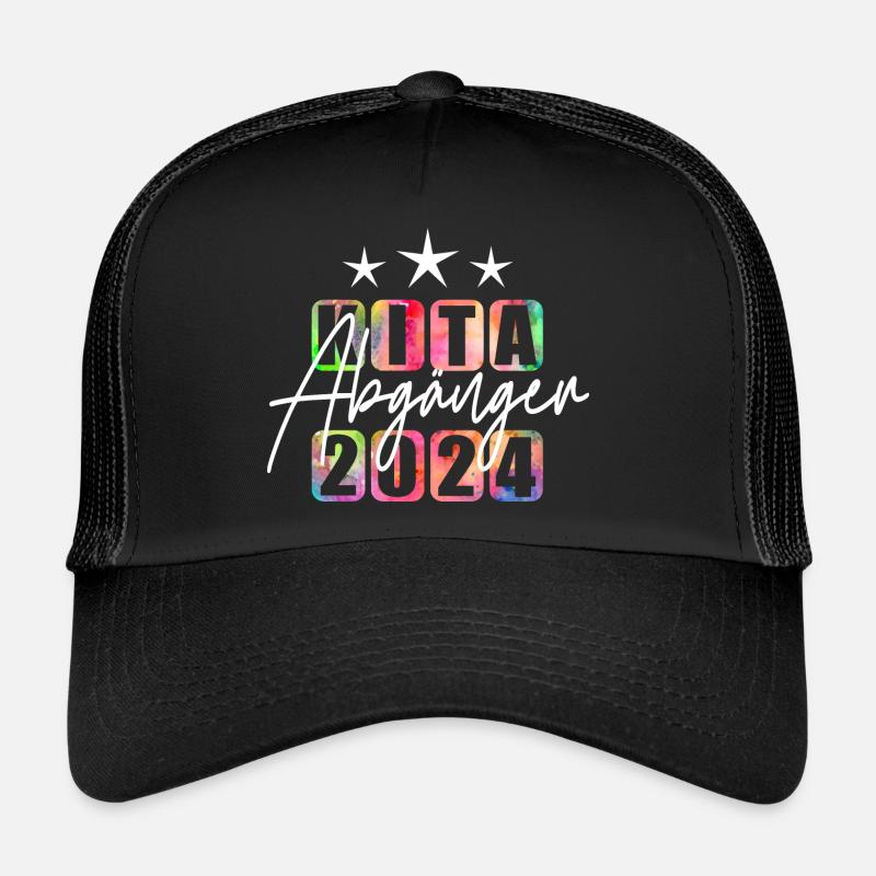 Kita Abgänger 2024 - Trucker Cap - Schwarz/Schwarz