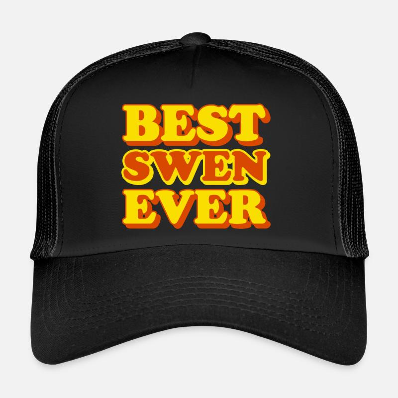 Swen First Name Funny Gift Trucker Cap