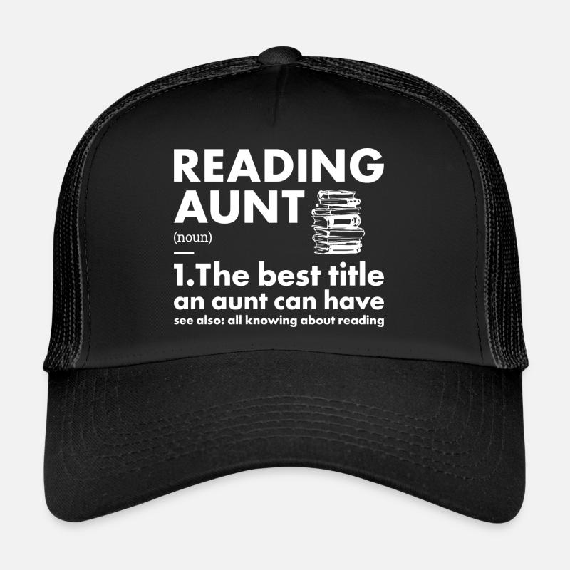 Lecteur Tante Définition Lecture Casquette trucker 