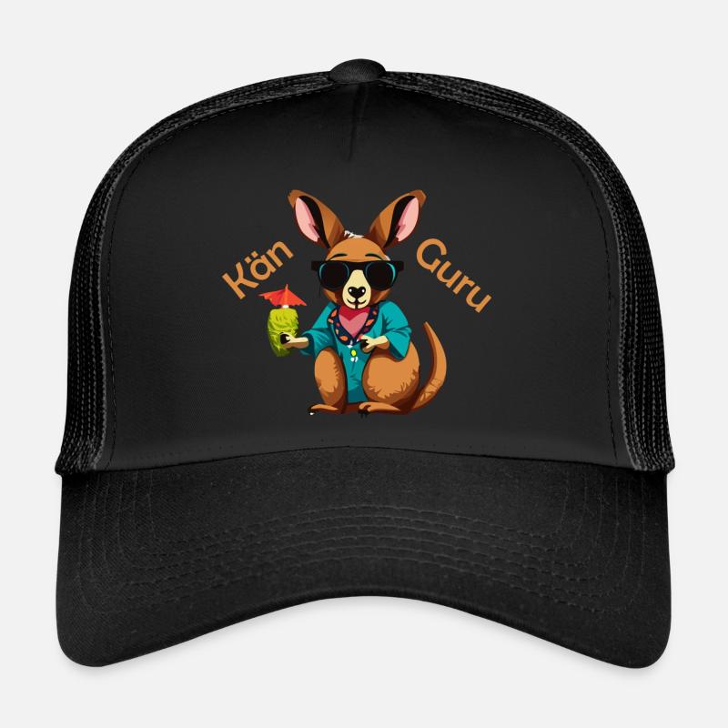 Kän Guru - Trucker Cap - Schwarz/Schwarz