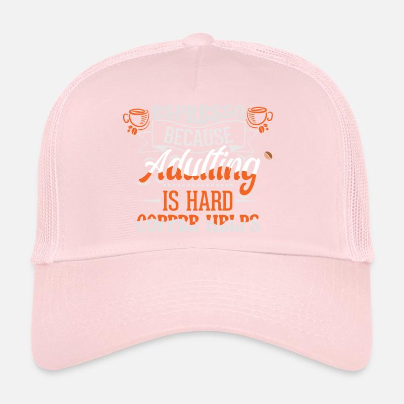 Espresso parce que grandir est difficile - Café Casquette trucker 