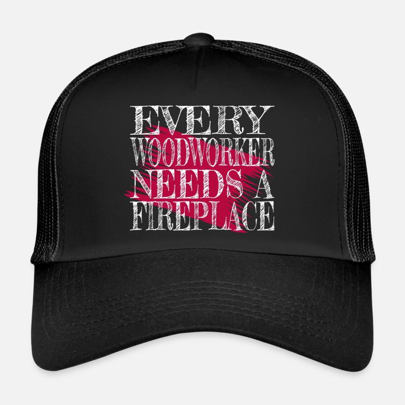 chainsaw carpenter funny carpenter Trucker Cap