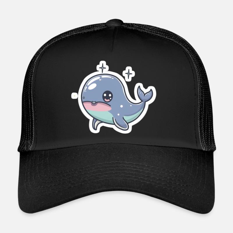 Amoureux des baleines Casquette trucker 