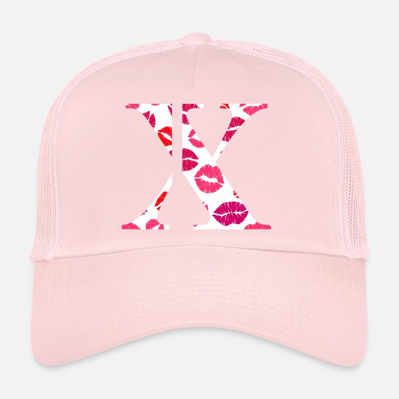 Lettre x bisous Casquette trucker 