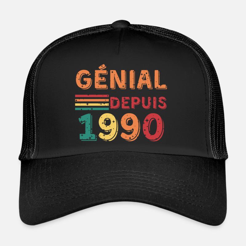 Birthday gift - awesome since 1990 Trucker Cap