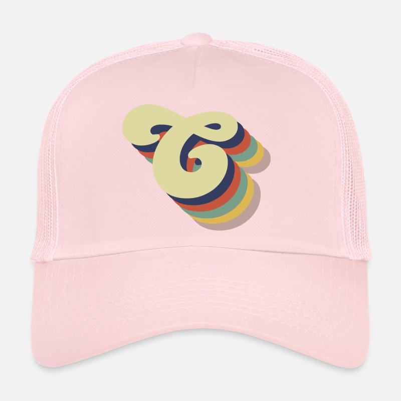 Lettre c rétro Casquette trucker 