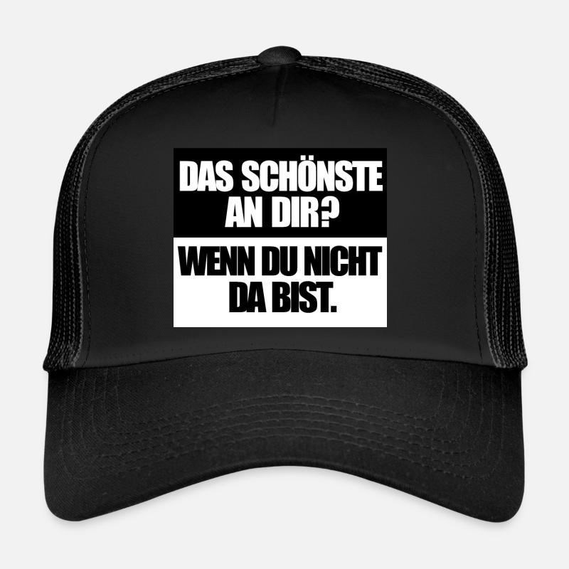 La plus belle chose à propos de toi - Casquette trucker  - noir/noir