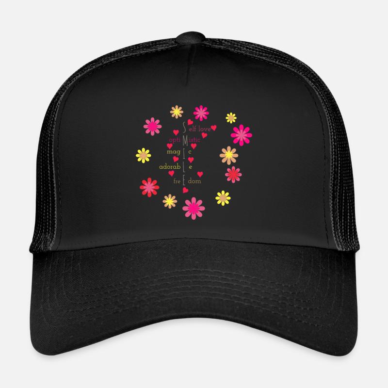 Smile - Trucker Cap - black/black