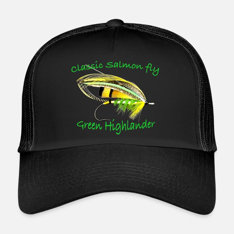 Green Highlander classic salmon fly Trucker Cap