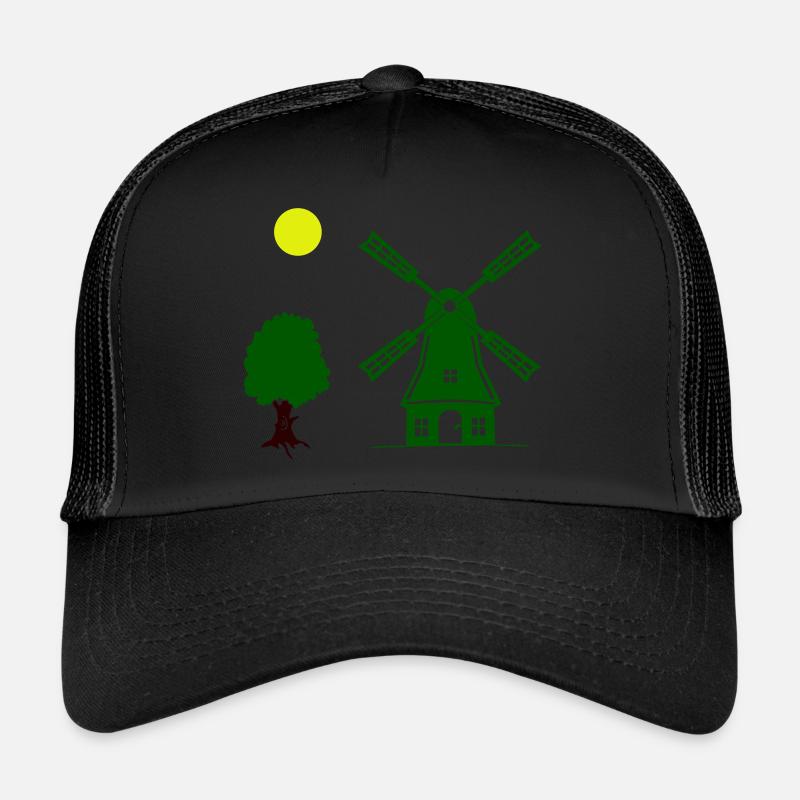 Windmill Tree Trucker Cap