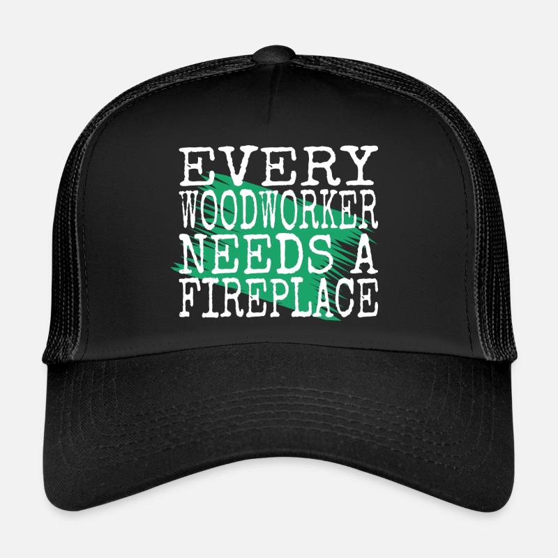 cool logging lumberjackwoodworking awesome Trucker Cap