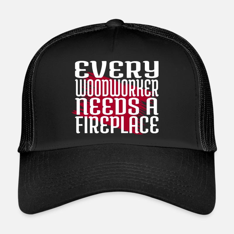funny quote funny funny carpenter bday - Trucker Cap - black/black