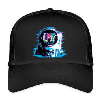 MTV Astronaut With MTV Logo - Trucker Cap - black/black - Front