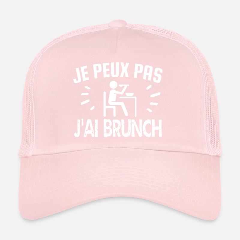je peux pas j'ai brunch Casquette trucker 