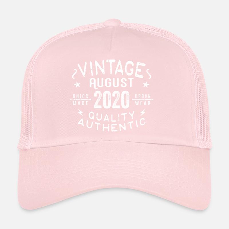 Août 2020 Cadeau d’anniversaire Août 2020 Rétro Casquette trucker 