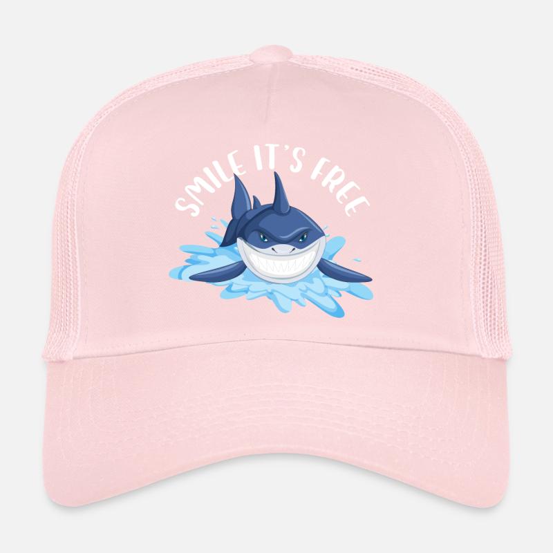 Smile C’est gratuit Shark Week Great White Marine Casquette trucker 