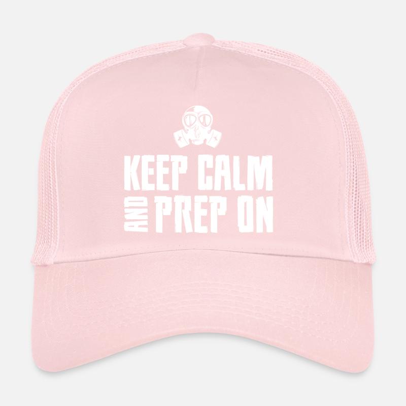 Restez calme et préparez-vous sur Prepper Casquette trucker 