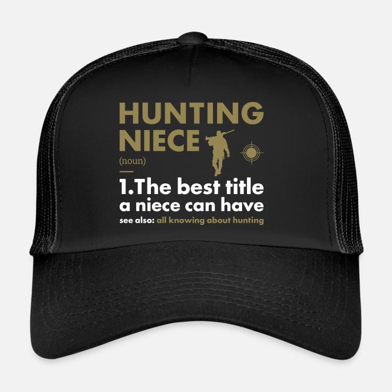 Hunter Niece Definition Hunting Trucker Cap