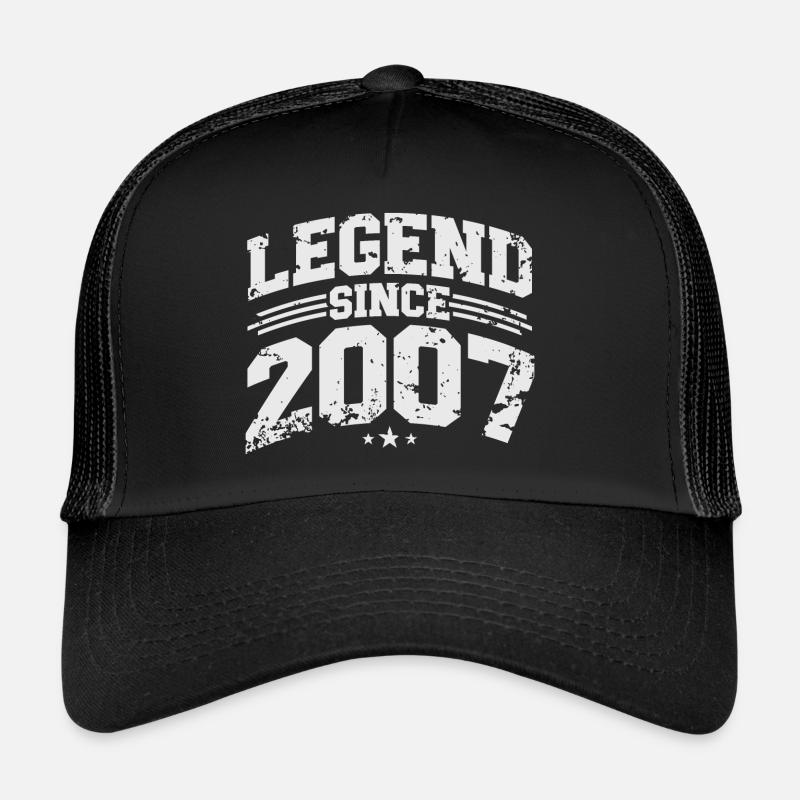Legend Since 2007 Cadeau d’anniversaire vintage Casquette trucker 